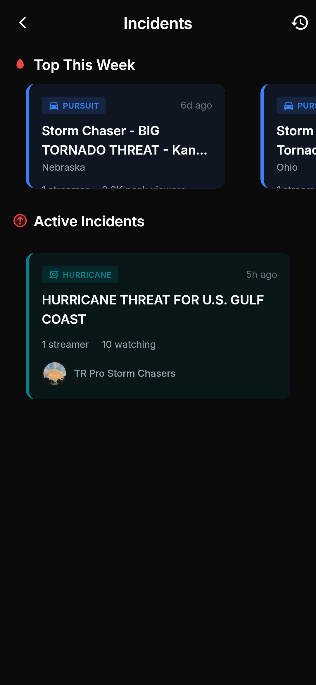 Incidents